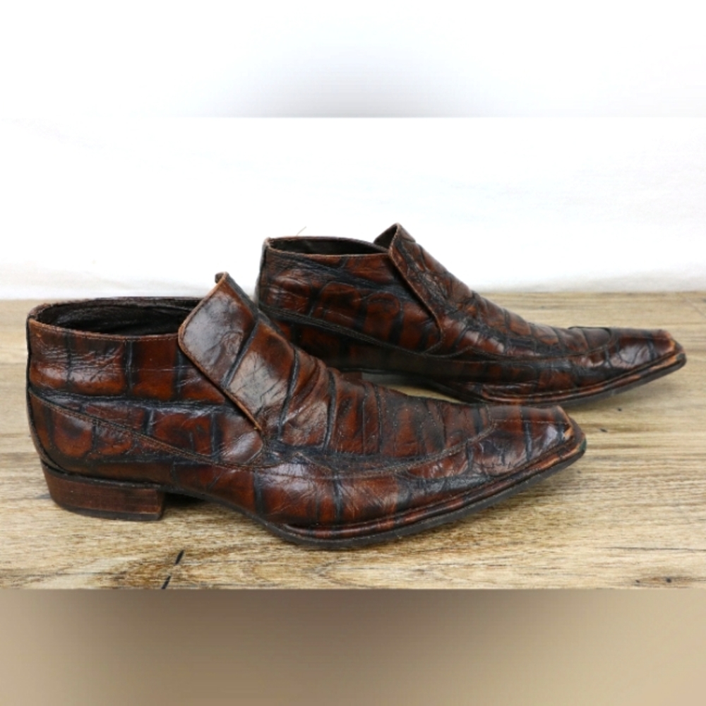 DESTROY Men's Alligator Leather Loafers